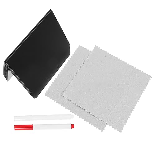 Cabilock 1 Satz Stehendes Memoboard Etiketten Für Buffet-essen Mini-nachrichtentafel Schilder Für Buffettafeln Tischnummer Message Board Tafelschild Für Den Tisch Wlan-zeichen Black Plastik von Cabilock