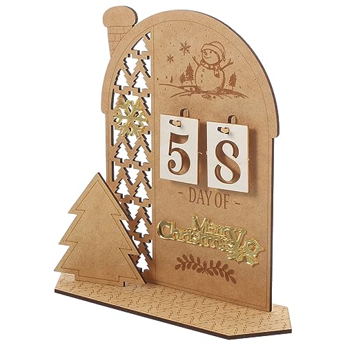 Cabilock 1 Set Adventskalender Weihnachtsdeko Kalender Deko Weihnachtskalender Deko Holz von Cabilock