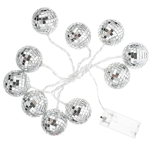 Cabilock 1 Set Campingzubehör Für Zelt Camping Discokugeln Blinkender Pavillon Glitzernde Girlande Draht Partybirnen Poollichter Partys Deckdiffusor Solardekorationen Perlen von Cabilock