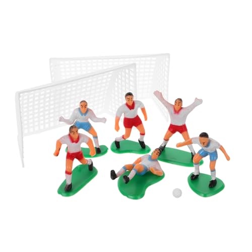 Cabilock 1 Set Fußball Kuchendekoration Fußball Kuchendekoration Miniatur Fußball Dekor Fußball Thema Kuchendekoration Mini Fußballfigur Miniatur Fußballspieler Fußball von Cabilock