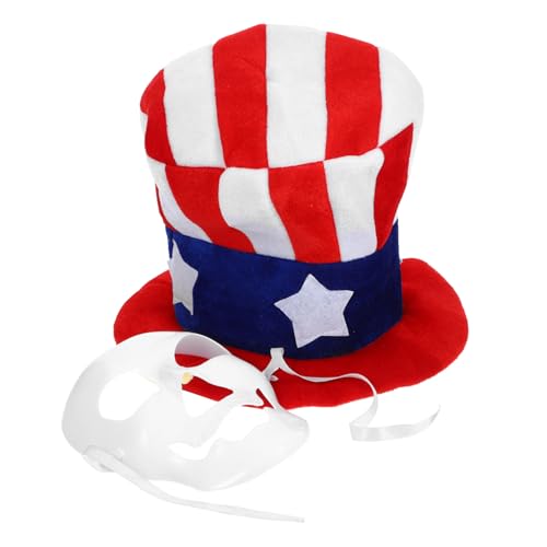 Cabilock 1 Set Party Kopfbedeckung Maskerade Maske Hüte Mit US Flagge Partymaske Mit Amerikanischer Flagge Hut Für Den Vierten Juli Halloween Maske Party Kopfbedeckung Patriotischer von Cabilock