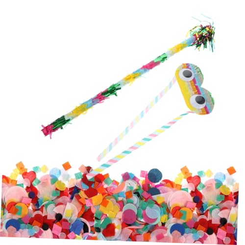 Cabilock 1 Set Pinata Zubehör Pinata Stick Requisite Partyzubehör Karneval Party Requisite Pinata Requisite Für Party Pinata Klopf Spiel Requisite Pinata Stick Jungen Bunter von Cabilock