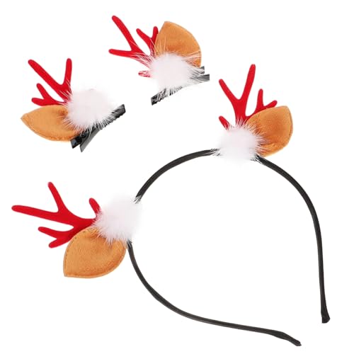 Cabilock 1 Set Weihnachtsgeweih Stirnband Haarbänder Haarschmuck Für Weihnachten Rentier Kopfschmuck Weihnachts Kopfbedeckung Weihnachts Stirnbänder Haar Accessoires Für Mädchen von Cabilock