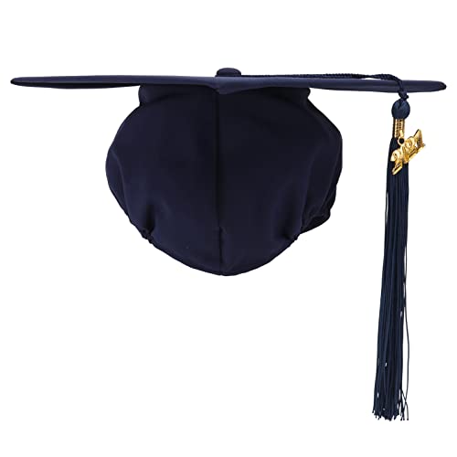 Cabilock 1 Stück 2021 Bachelor-kappe Abschlusskappen Für Graduierung Matte Unisex-kappe Kappe Mit Abschlussquaste Bachelor-abschlusshut Abschlussfeier Kappe 2021 Phd-kappe Lei Navy Gewebte von Cabilock