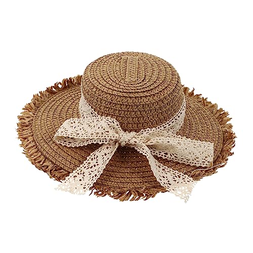 Cabilock 1 Stück Strohhut Mini Puppen Mini Puppen Miniaturhut Für Puppen Mini Partyhüte Kleiner Strandhut Cinco De Mayo Hut Puppenkleidung Hut Dekor Puppenhut Puppenzubehör Khaki Baumwolle von Cabilock