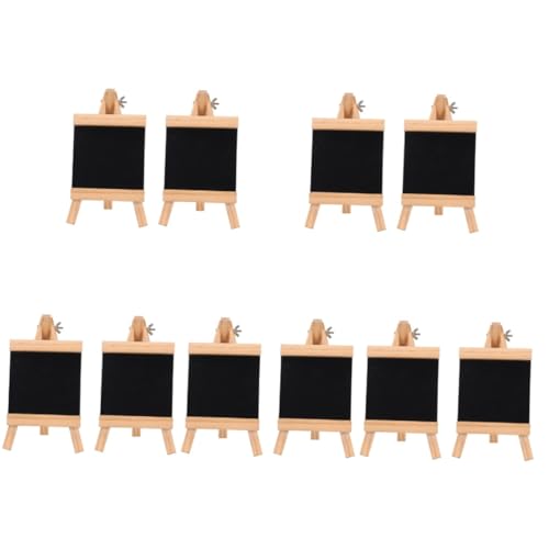 Cabilock 10 Stk Tafel Whiteboard-Staffelei Message-Board-Ornament Multifunktionales Messageboard-Schild zeichenpad kinder write board Nachricht Zubehör Desktop-Nachrichtenbrett Holz Black von Cabilock