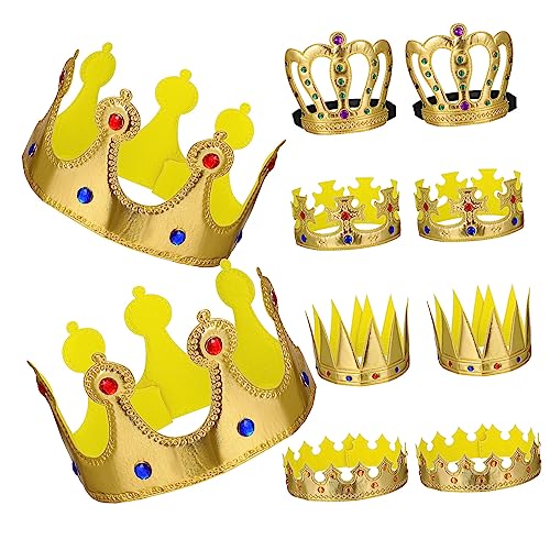 Cabilock 10 Stück Kronen Maskenball Dekorationen Für Kinder Zum Anziehen Tiaras Prinzessinnen Partyzubehör Tiara Für Kinder Kostüme Prinzessinnen Kuchendekorationen Abschlussball von Cabilock