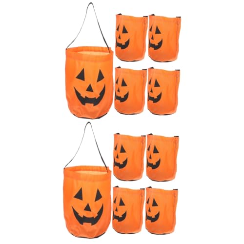 Cabilock 10 Stück Süßigkeitentüten Halloween Taschen Halloween Partytüten Halloween Taschen Leckerli Taschen Leckerli Taschen Halloween Party Requisiten Süßigkeiten Paket Taschen von Cabilock