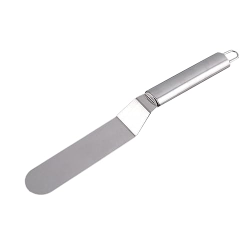 Cabilock 10 Zuckerguss Spachtel und glatter Pizza Spatula Cake Decoration Stitch tortendeko Gebäckspachtel tortendekoration Cake Decorating Butterspatel Spachtel für Sahne Silver von Cabilock