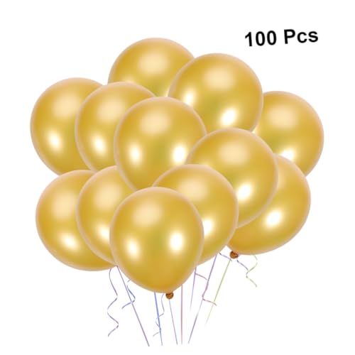 Cabilock 100 Stück 10 10-Zoll-Ballons celebrations feierstahl balloons ballons helium decor ballonie party sachen Sicherheitsballons balongas ballonset goldene Latexballons Perlenballons von Cabilock