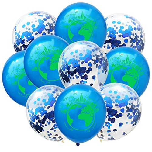 Cabilock 100 Stück 12 Latexballons Perlmuttfarbene Luftballons Blaue Luftballons Erde Ballons Luftballons Für Babypartys Feierballon Hochzeitsballon - Ballons-layout Blue von Cabilock