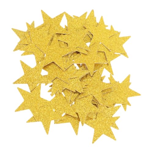 Cabilock 100 Stück Pentagramm Handgeschöpftes Papierstern Glitzer Konfetti Glitzernde Goldene Ausschnitte Geburtstagsparty Konfetti Pailletten Konfetti Goldenes Konfetti Für Tische von Cabilock