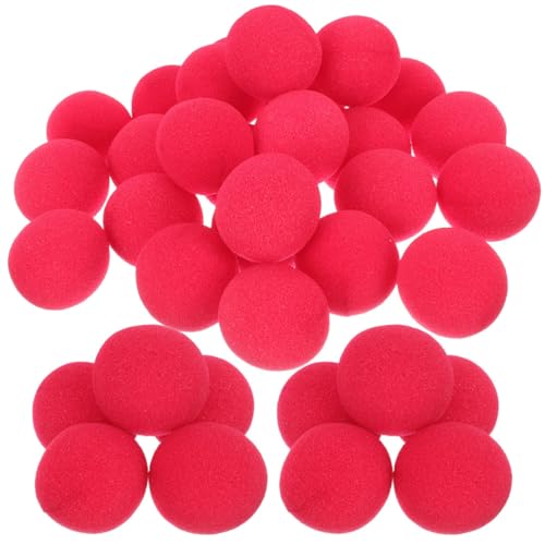 Cabilock 100St Clown-Nasenball faschingsaccessoires fasching accessoires clown nose accessoires fasching Karnevalsspiele kleine Clownnase Clown-Requisite verkleiden Schwamm rot von Cabilock