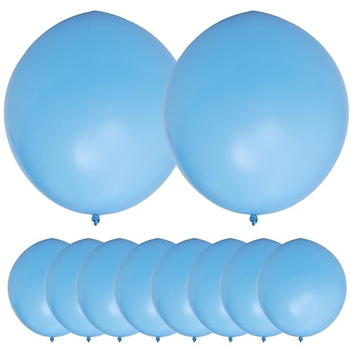 Cabilock 10St 36 Zoll großer Ballon Verlobungsballons pastellfarbene Luftballons Neon große luftballons große ballons valentinstag partyzubehör Dekoration aus Latexballons Emulsion Blue von Cabilock