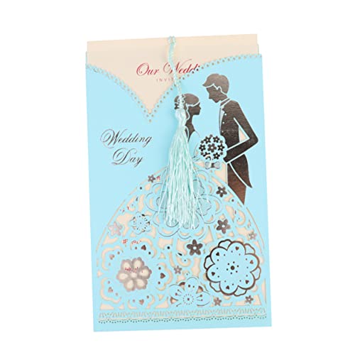 Cabilock 10St Einladungskarte Hochzeits Einladung einzigartige hochzeit Einladungen zum Probeessen hochzeitskarte wedding card Quasten Hochzeitsdekoration hohle Hochzeitseinladung von Cabilock