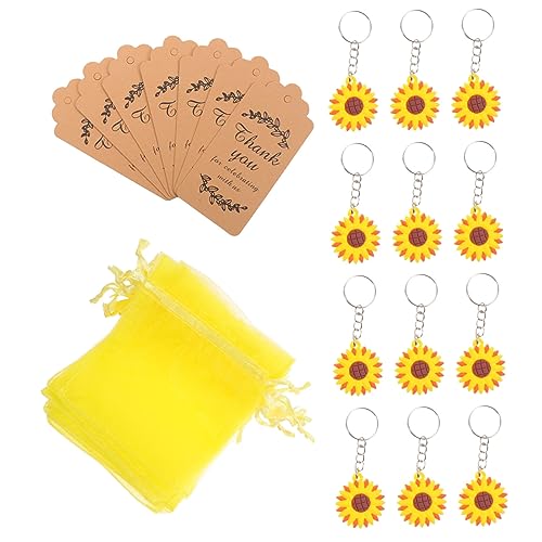 Cabilock 12 Sets Sonnenblumen Schlüsselanhänger Hochzeits Partyzubehör Tasche Geburtstagsfeier Gastgeschenke Schlüsselanhänger Für Frauen Schlüsselanhänger Für Frauen von Cabilock