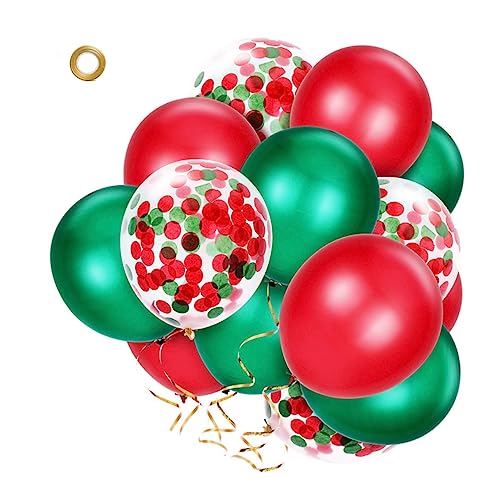 Cabilock 12 Stück Exquisite Weihnachts Luftballons Und Hochwertige Latexballons Für Festliche Dekoration Weihnachtsfeiern Und Partys Ideal Für JGA Und Feste von Cabilock