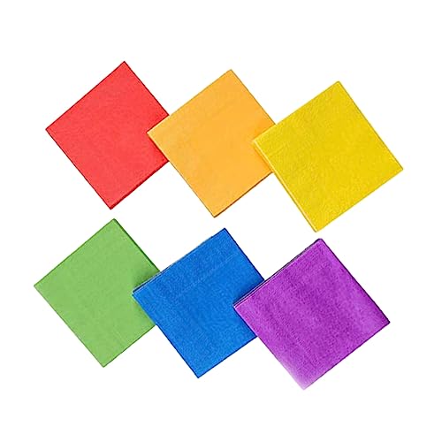 Cabilock 120 Stück Servietten Orangefarbene Papierhandtücher Gesichtstücher Für Partys Gelbes Seidenpapier Farbiges Seidenpapier Farbiges Seidenpapier Grüne Papierhandtücher Buntes von Cabilock