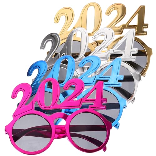 Cabilock 16 Stk 2023 Digitale Brille 2023 Geburtstagsbrille Lustige Brillen 2023 Weihnachtsbrille Kostümbrille Party-brillengestell Neujahrsbrille 2023 Flamme Gläser Party 2023 Ac-objektive von Cabilock