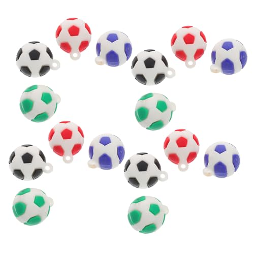 Cabilock 16 Stück Fußball Charms Zum Basteln Von Fußball Party Mittelstücken Schmuckherstellung Charms Ball Charms Fußball Charms DIY Armband Halsketten Charms von Cabilock