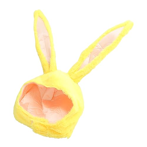 Cabilock 1Stk Hut mit Hasenohren Partydekoration für Erwachsene Kostümzubehör Party-Neuheitshut geschenkideen für ostern geschenkideen ostern Neuheit Partyhut Lustiger Hut Plüsch Yellow von Cabilock