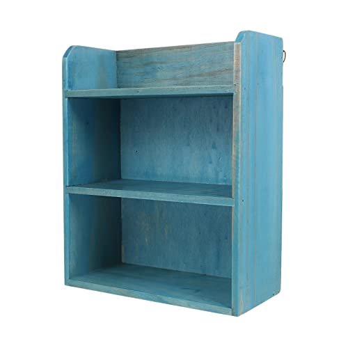 Cabilock 1Stk Regal Kommode Monitor Challenge-Münzständer Tischplatte Steigleitung schreibtischgestell storage shelves Kleinigkeiten-Organizer-Rack Mini-Aufbewahrungsschrank Holz Blue von Cabilock