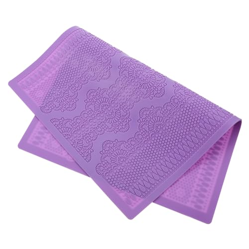 Cabilock 1Stk Spitze Form tortenform tortelettförmchen формы для куличей Kuchendekorationswerkzeuge Kuchenformen zum Backen Dessert-Vorlage Kuchen backen Schablone Kieselgel Violett von Cabilock