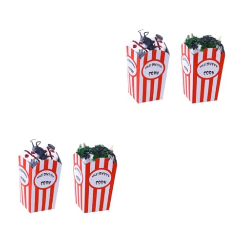 Cabilock 2 Sätze Halloween-Popcorn Popcorn-Boxen Für Partys Dekorationen Für Zirkuspartys Halloween Dekoration Halloween-Dekoration Popcorn-Ornamente Halloween-Requisiten Papier 2 Stück * 2 von Cabilock