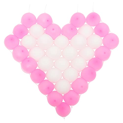 Cabilock 2 Sätze Hochzeits-Herz-Luftballons rosa Herzballons Ballonsäulenständer-Kit wand polsterung deckenverkleidung ballonset Ballons für die Dekoration Luftballons für die Party Plastik von Cabilock