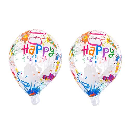 Cabilock 2 Stück Transparente Pop Ball Ballon Ballons Für Kinder Klare Ballons Blasenballons Runde Ballons Geburtstagsballons Leuchtende Ballons Alles Zum Geburtstag von Cabilock