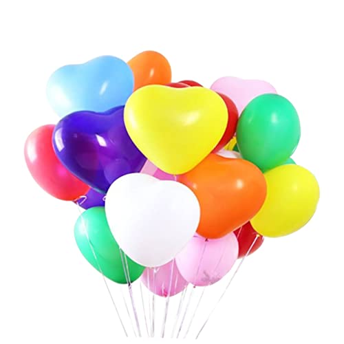 Cabilock 20 Stück 10 Zoll Herz Latexballons Verschiedenen Farben Gummiballons Ideal Für Hochzeiten Geburtstagsfeiern Babypartys Und Weitere Festliche Anlässe Partydekoration von Cabilock