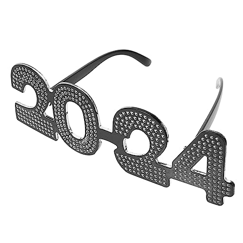 Cabilock 2024 Brille Sonnenbrille 2024 Frohes Neues Jahr Partydekoration Gastgeschenke Für Die Abschlussfeier 2024 Neujahrsparty-brillen Requisiten Partybrille Party-brillen-dekore Stk von Cabilock