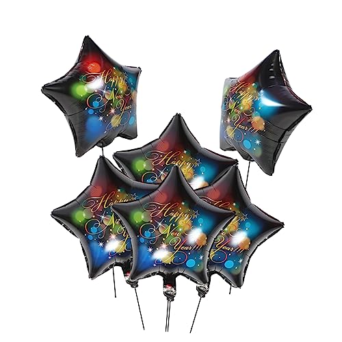 Cabilock 20St Feiertagsdekorationen Blase Neon die familienfeier celebrations luftballone neujahrsdeko luftbalons balloons Festivalballons Partydekor Luftballons Aluminiumfolie Black von Cabilock