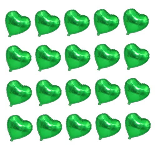 Cabilock 20St Herzballons Liebes-Herz-Ballons grüner Ballonballon Valentinsballons Valentinstag-Ballons st patricks day decorations heart balloons valentinstag ballon Hochzeitsballons Green von Cabilock