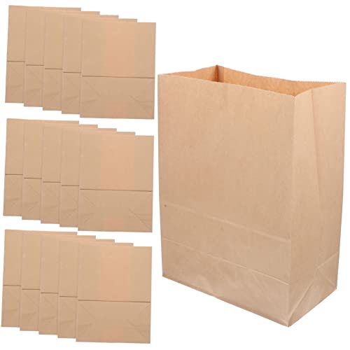 Cabilock 20St Kraftpapiertüte für Obst und Gemüse waschbare braune Papiertüte Nahrungsmittelservice sandwichtüte butterbrotbeutel kraftpapier organisieren tasche Papiertüten für Snacks von Cabilock