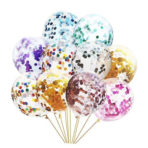 Cabilock 24St Ballon birthday balloons Konfetti Dekorationen Party-Layout-Requisiten Emulsion Colorful von Cabilock