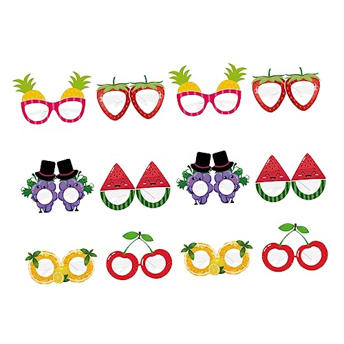 Cabilock 24St Fruchtpapiergläser masquerade kinderkleider Karnevalsbrillen decor Zubehör für die Sommerparty hawaiianische Luau-Party-Brille lustige brille für erwachsene Brillen aus Papier von Cabilock