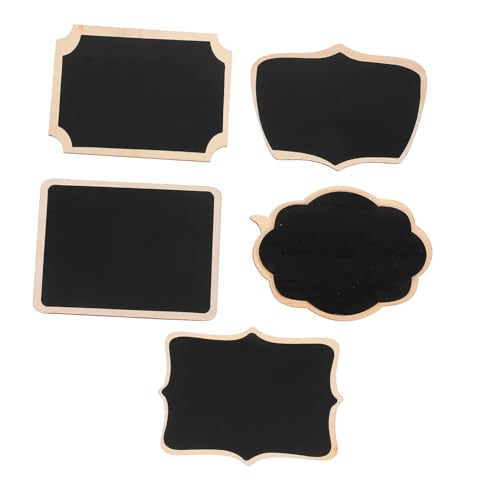 Cabilock 25 Stk Mini-Message-Board message board black board Notizbrett Memoboard Mini-Tafel mit Ständer Home-Message-Board kleine Staffelei Tafel Anzeigetafel Tafel-Tag Holztafel hölzern von Cabilock