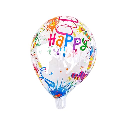 Cabilock 2Pcs Transparente Pop Ball Ballon Dekorationen Balloons Ornamente Für Bunte Ornamente Geburtstag Ballons Geburtstag Ballon Festival Atmosphäre Layout Requisiten Tpu von Cabilock