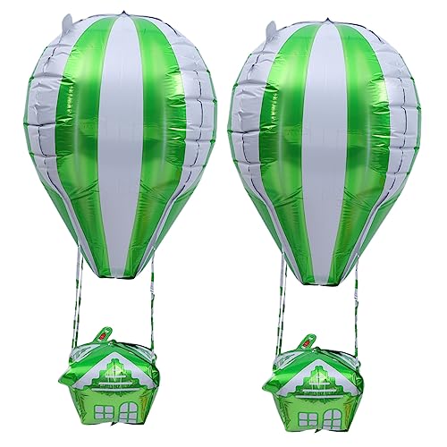 Cabilock 2st Ballon Flugzeugspielzeug Für Kinder Heißes Dekor Fliegendes Spielzeug Flugzeugspielzeug Für Jungen Flugzeug-dekor Flugzeug Spielzeug Kalibrator De Aluminiumfolie Green von Cabilock