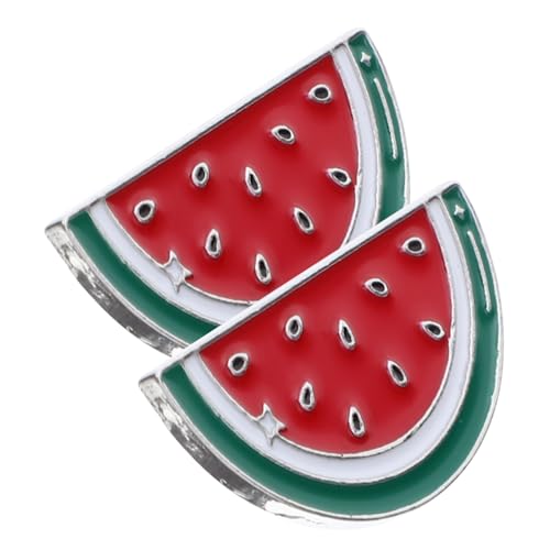 Cabilock 2st Legierungs-wassermelonen-brosche Wassermelonen-pullover-clips Brosche Clips Anstecknadeln Aus Palästina Wassermelonennadel Palästina Brosche Für Kleidung Gewandkragennadel Rot von Cabilock