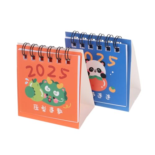 Cabilock 2st Mini-kalender-notizblock Mini-notizblöcke Süßes Stationäres Monatskalender Für Den Täglichen Gebrauch Tischkalender Klappkalender Für Den Schreibtisch Desktop-kalender Papier von Cabilock