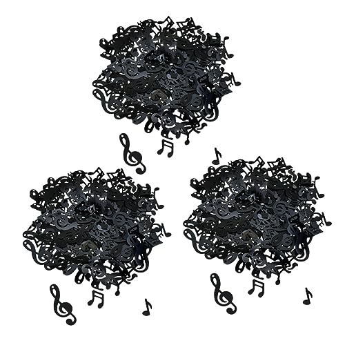 Cabilock 3 Packungen Geburtstag Konfetti Tischdekoration Zum Geburtstag Konfetti-streusel Party Thematisiert Aufzeichnen Papier Dekorationen Tischkonfetti Dekoration Notizen Black Plastik von Cabilock