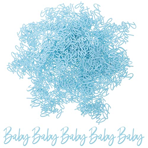 Cabilock 3 Packungen Papiers Chnitzel Werfen Babyparty-tischstreuung Konfetti Auf Dem Hochzeitstisch Paillettenstreuung Tischstreusel Babyparty Konfetti -dekorationen Plastik Blue von Cabilock