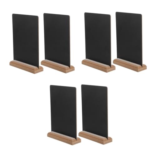 Cabilock 3 Sätze Mini-tafel Tischschilder Menütafel Für Restaurant Kreidetafel Staffelei Zeichen Tafel Klein Kleine Kreidetafel Tafelschild Für Den Tisch Tafelzeichen Black Holz 2 Stück * 3 von Cabilock