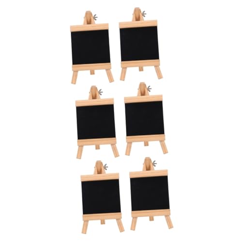 Cabilock 3 Sätze Tafel Message-board-ornament Desktop-nachrichtenbrett Whiteboard-staffelei Multifunktionales Messageboard-schild Nachrichtenversorgung Black Holz 2 Stück * 3 von Cabilock