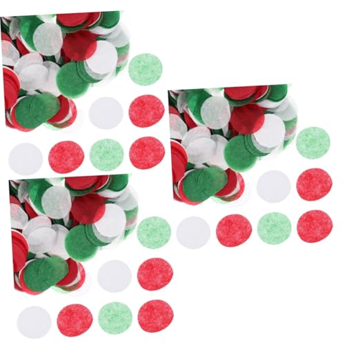 Cabilock 3 Stück 2 Weihnachtskonfetti Rotes Konfetti Weihnachtsfeier Konfetti Weihnachtsmischung Konfetti Streuung Auf Dem Hochzeitstisch Konfetti Für Die Brautparty Weihnachtsbedarf Papier von Cabilock