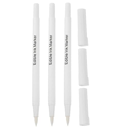 Cabilock 3 Stück Backpigmentstift Kuchendekoration Backstift Fondant Markierungsstift Kuchenmarkierungsstift Essbare Backmarker Schokoladenmarkierungsstift Gebäckglasurstift von Cabilock