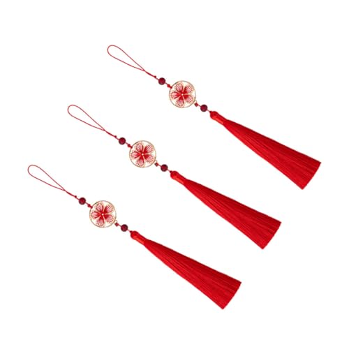 Cabilock 3 Stück Blumenquastenanhänger Ornamente Dekoration Quaste Im Chinesischen Stil Chinesischer Quastenanhänger Türanhänger Chinesischer Festanhänger Hängende Quaste Rot Polyester Cabilock 3 Stück Blumenquastenanhänger Ornamente Dekoration Quaste Im Chinesischen Stil Chinesischer Quastenanhänger Türanhänger Chinesischer Festanhänger Hängende Quaste Rot Polyester von Cabilock