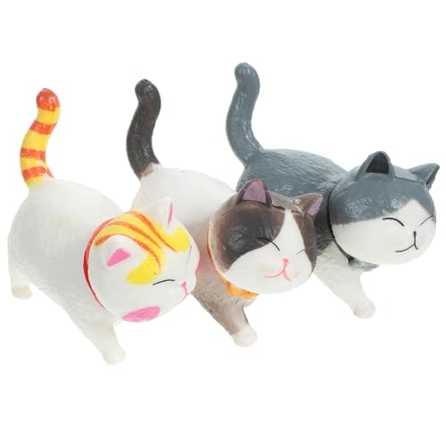 Cabilock 3 Stücke Katze Geformt Kuchen Ornament Pvc Kuchen Figur Dekorationen Entzückende Kuchen Verzierungen für Party von Cabilock